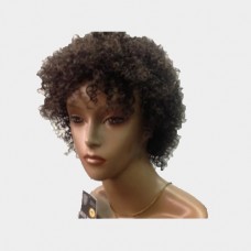 Human hair wig short Afro Curly Color 2